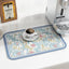 6 Manteles PVC con flores 12x17pulg para comedor y cocina