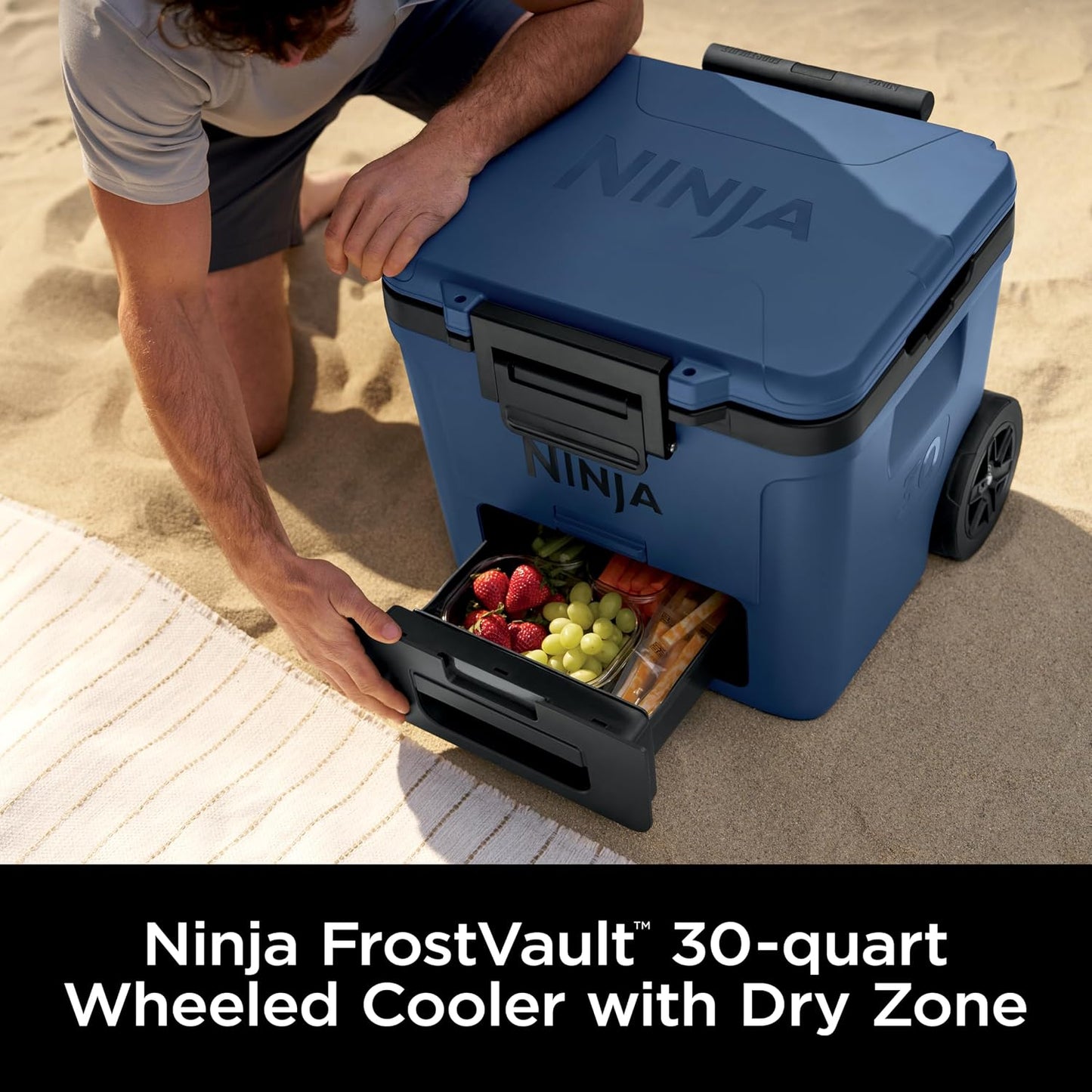 Enfriador FrostVault 30QT con ruedas aislado cajón Temp Dry