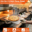 Plancha Pizza Acero XL para Horno y Parrilla 22x16pulg