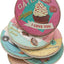 Posavasos cerámica absorbente pastel 4pulg respaldo corcho