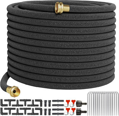 Manguera riego 100ft con conector latón 1/2pulg