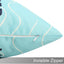 2 Pzas Fundas Almohada Impermeables Azules 20x20"