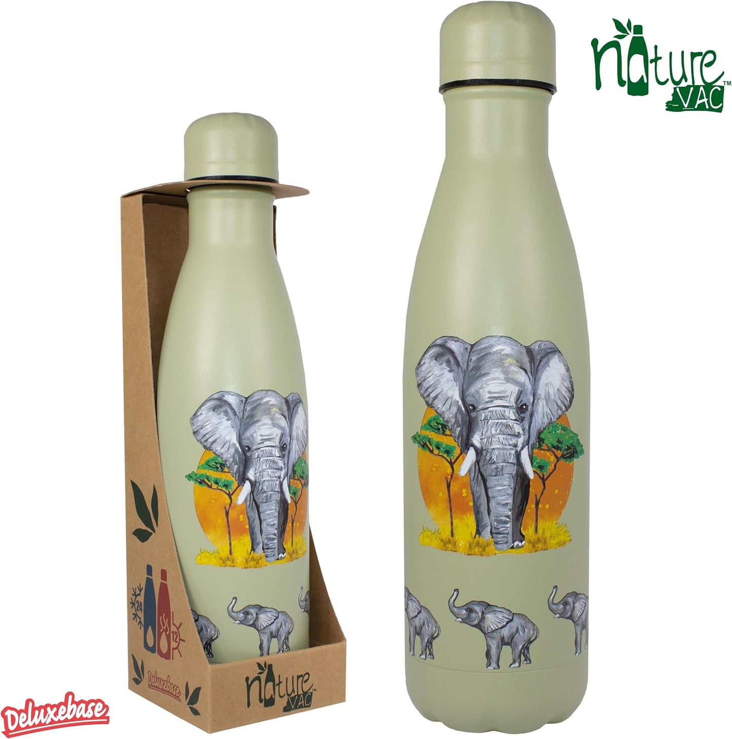 Botella agua acero inox 17oz aislada reutiliz. gym viaje