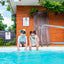 4 Letreros Aluminio Reglas Piscina Swim At Your Own Risk