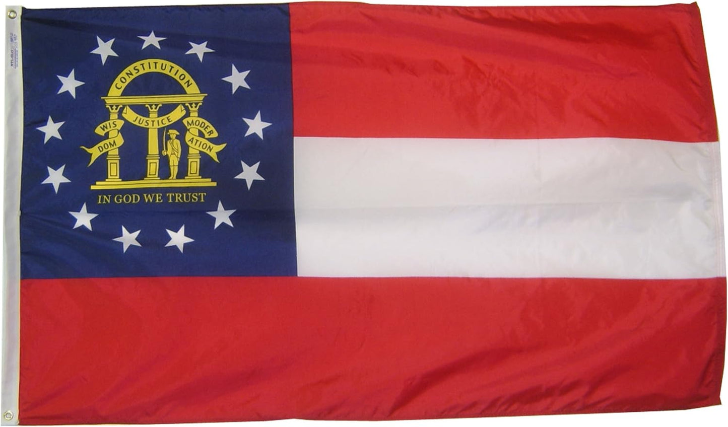 Bandera Georgia 3x5ft fabricada EE.UU.