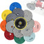 Juego 8 Almohadillas Pulido Diamante Seco 5pulg Placa 5/8pulg