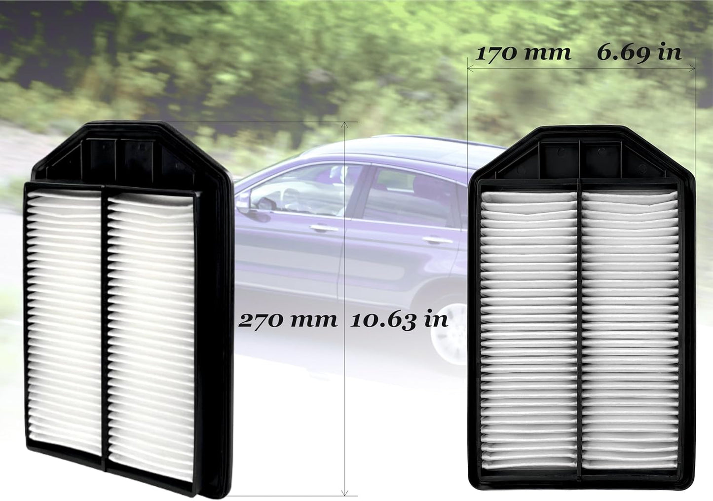 Filtro aire motor comp Honda CR-V 07-09 2.4L