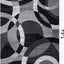 Alfombra gris geométrica para sala dormitorio oficina