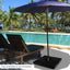 Base sombrilla patio 20L soporte agua arena 284lb color