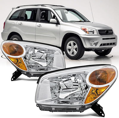 Set faros delanteros cromados para Toyota RAV4 04-05