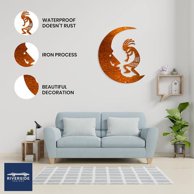 Arte pared acero exterior impermeable 12x9.5"