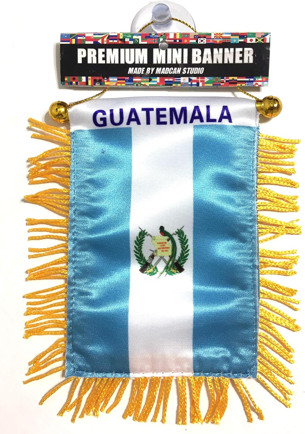 Banderas Guatemala para espejo retrovisor coche o hogar