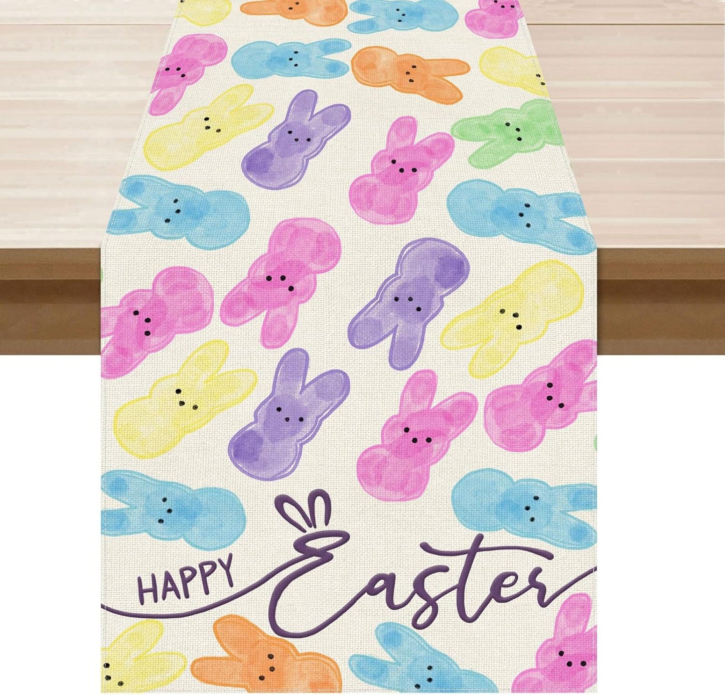 Decoración Pascua Conejo Colorida 13x60pulg