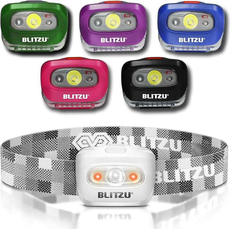Linterna LED minero impermeable luz roja diadema