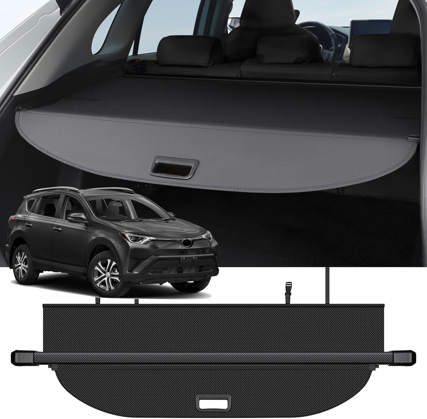 Funda carga comp Toyota RAV4 fibra carbono maletero