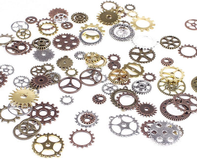 Engranajes steampunk metal antiguo 100g surtidos manualidades joyas