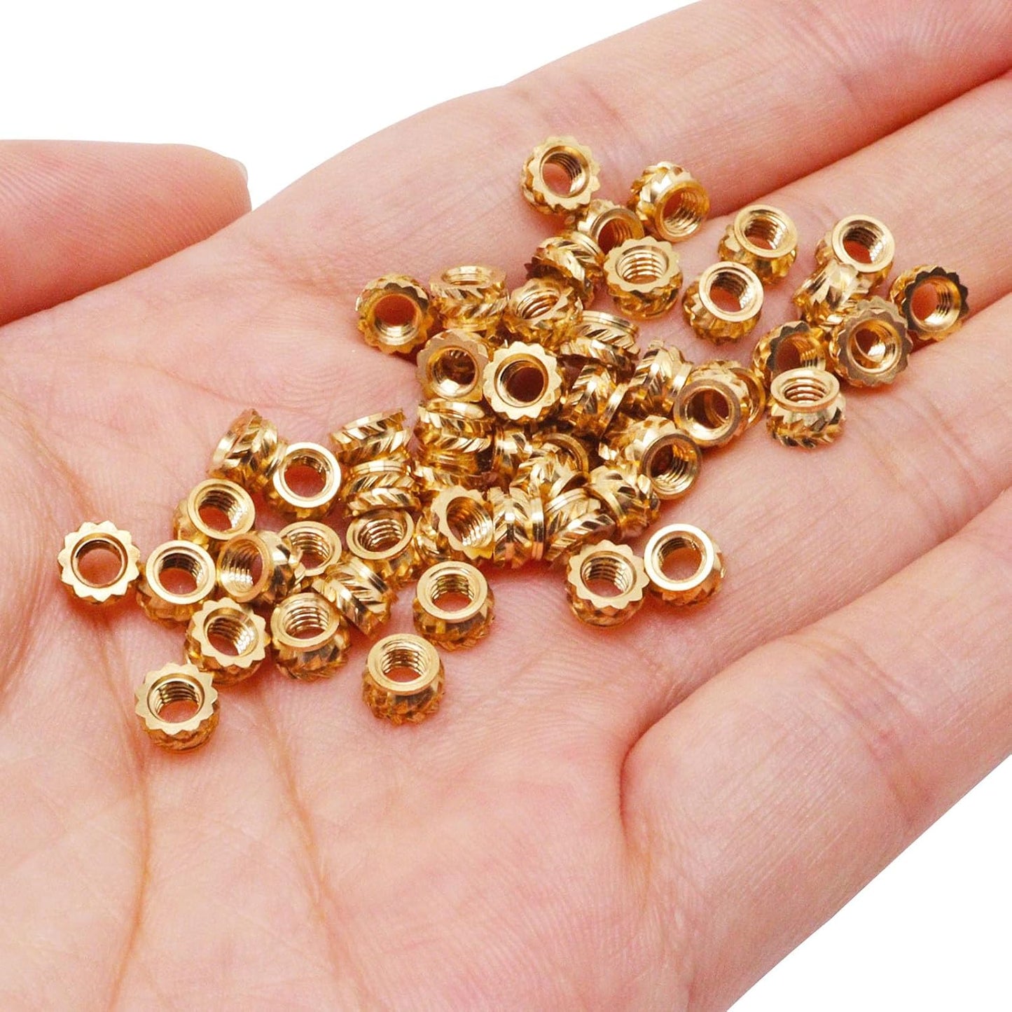 150 Pzas Insertos Calor M3x3x5mm Tuercas Latón 3D