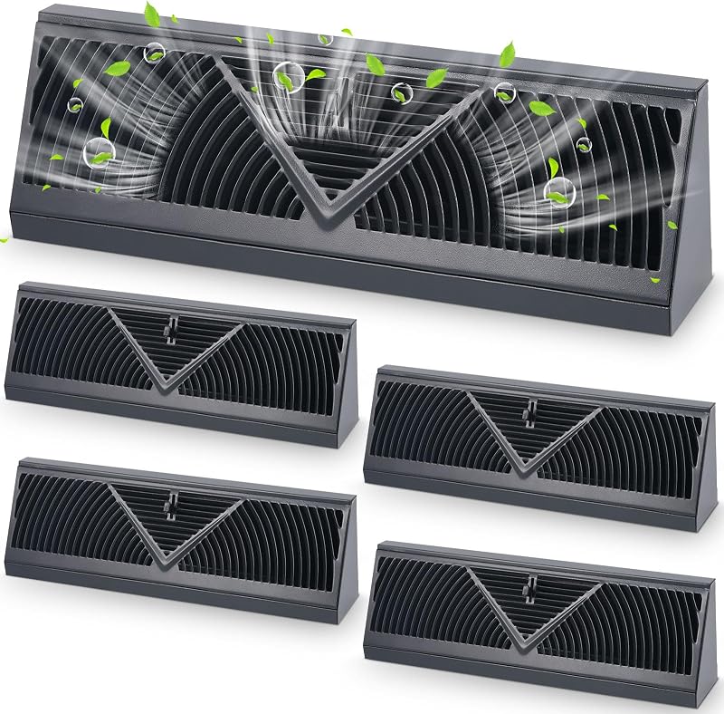 4 Pzas Rejilla Zócalo 15" Ventilación Cubierta Difusor