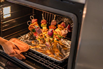 Set 8 Brochetas Acero Inox con Bolsa Almacenamiento