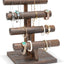 Soporte madera para pulseras y relojes con barra T