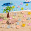 70 Pzas Mini Cangrejos Resina Decoración Pasteles Oficina Jardín