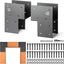 Tapas poste 6x6" acero inox soporte amarre 2 pzas
