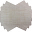 Set 6 manteles PVC beige lavables fáciles de limpiar