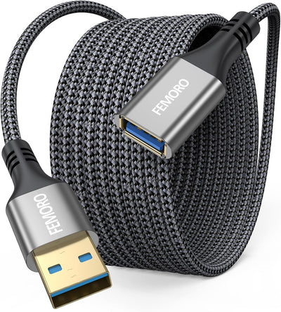 Cable USB 3.0 extensión 15ft 5 Gbps carga 15W
