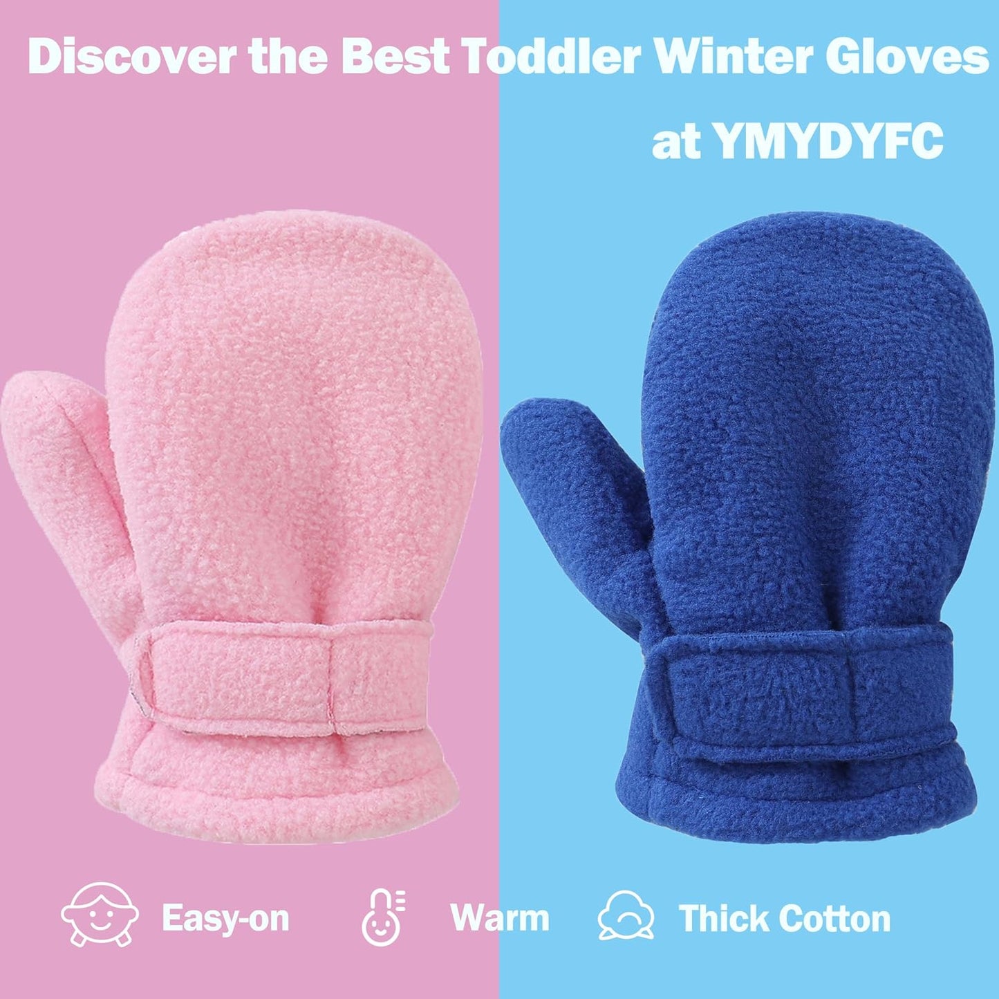 Guantes bebé invierno fleece para niños 3 Pzas