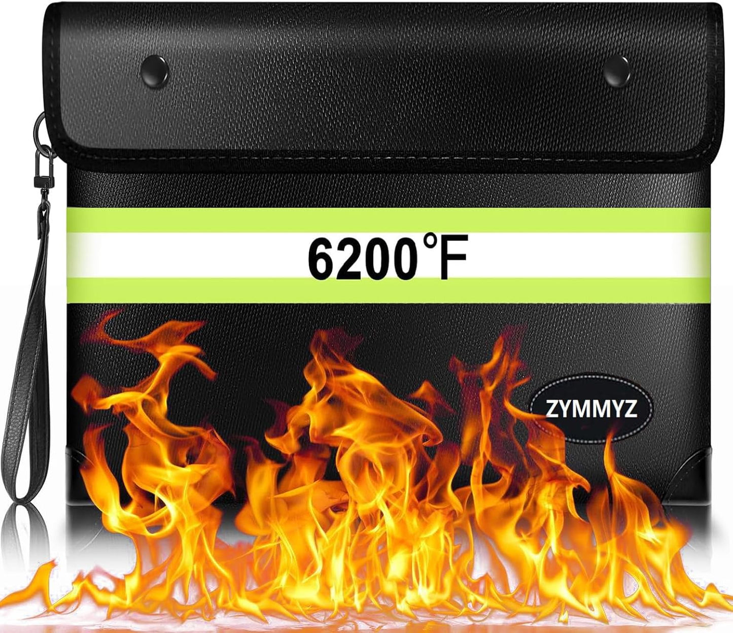 Bolsa dinero ignífuga impermeable 6200 ℉ con cremallera