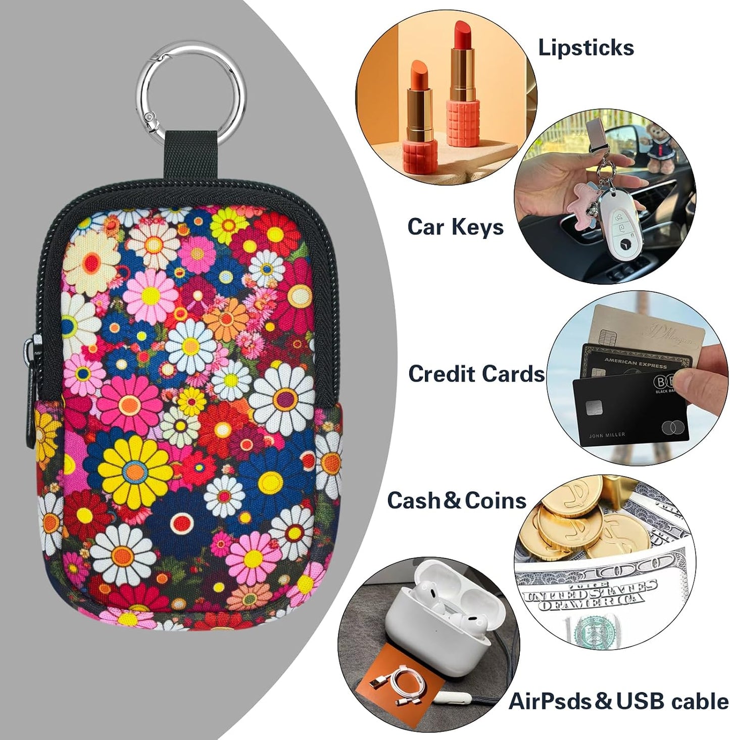 Bolsa con cremallera para spray desinfectante 1oz
