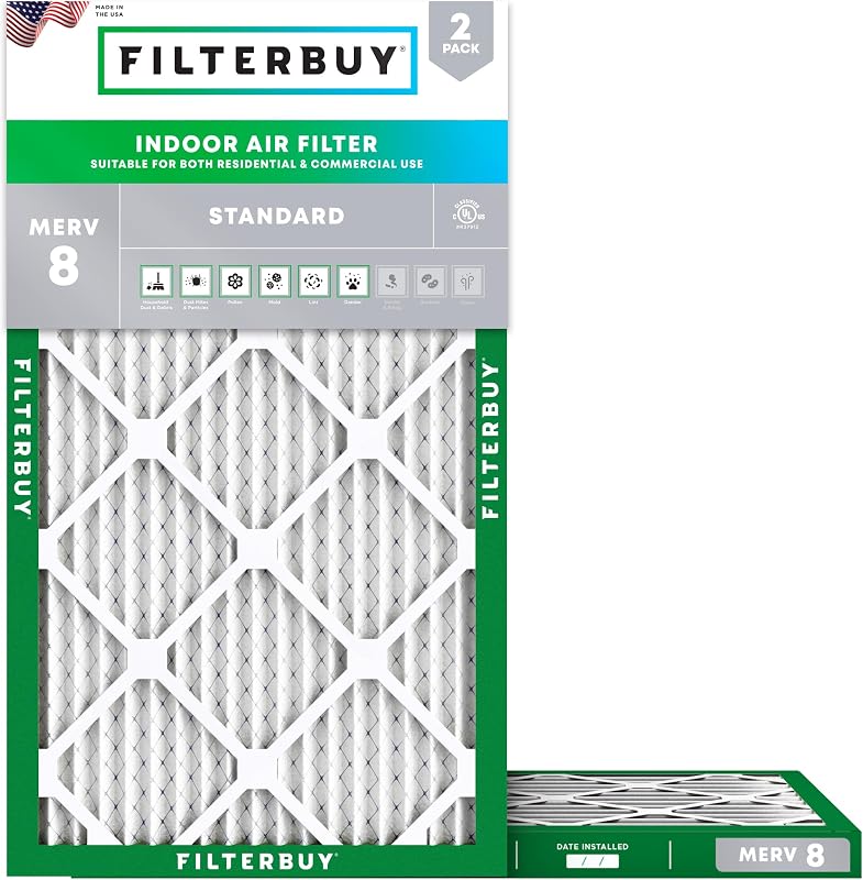 Filtros horno aire plateado MERV 8 2 Uds