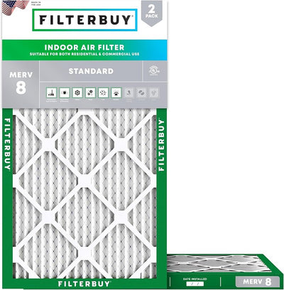 Filtros horno aire plateado MERV 8 2 Uds