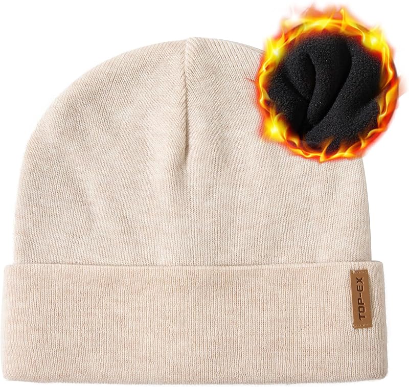 Sombrero cálido lana merino forro polar talla XL