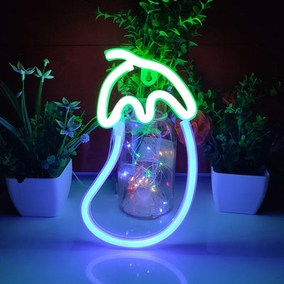 Letrero neón LED USB o 3 pilas AA decoración escritorio y pared