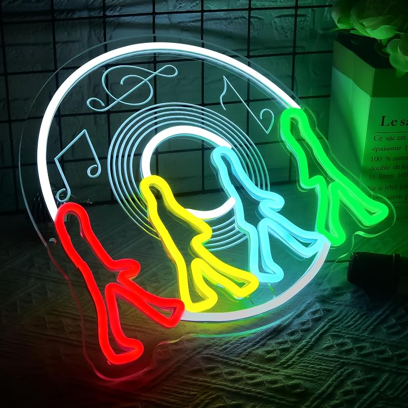 Letrero neón LED Abbey Road regulable para pared