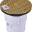 Limpieza PVC 3-4 pulg con cubierta 6pulg blanco