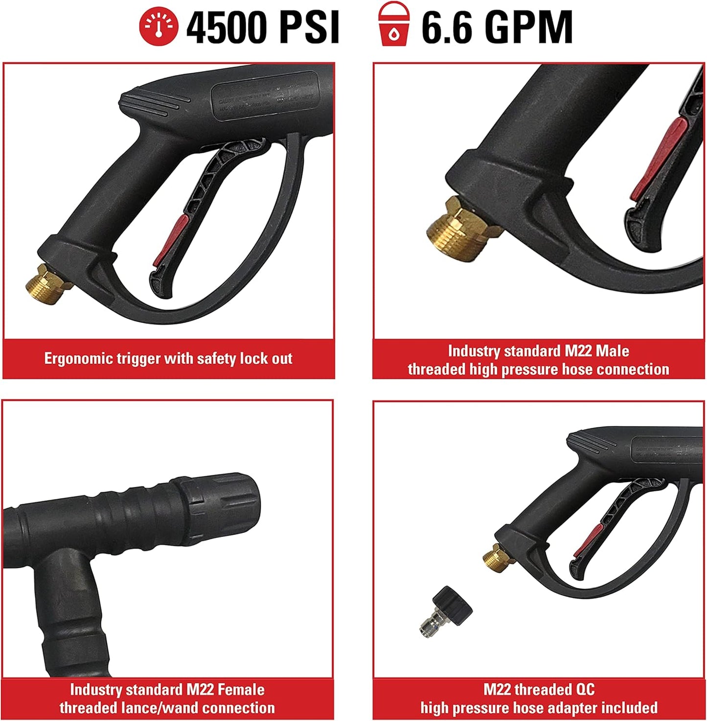 Pistola lavadora presión universal Simpson 4500 PSI