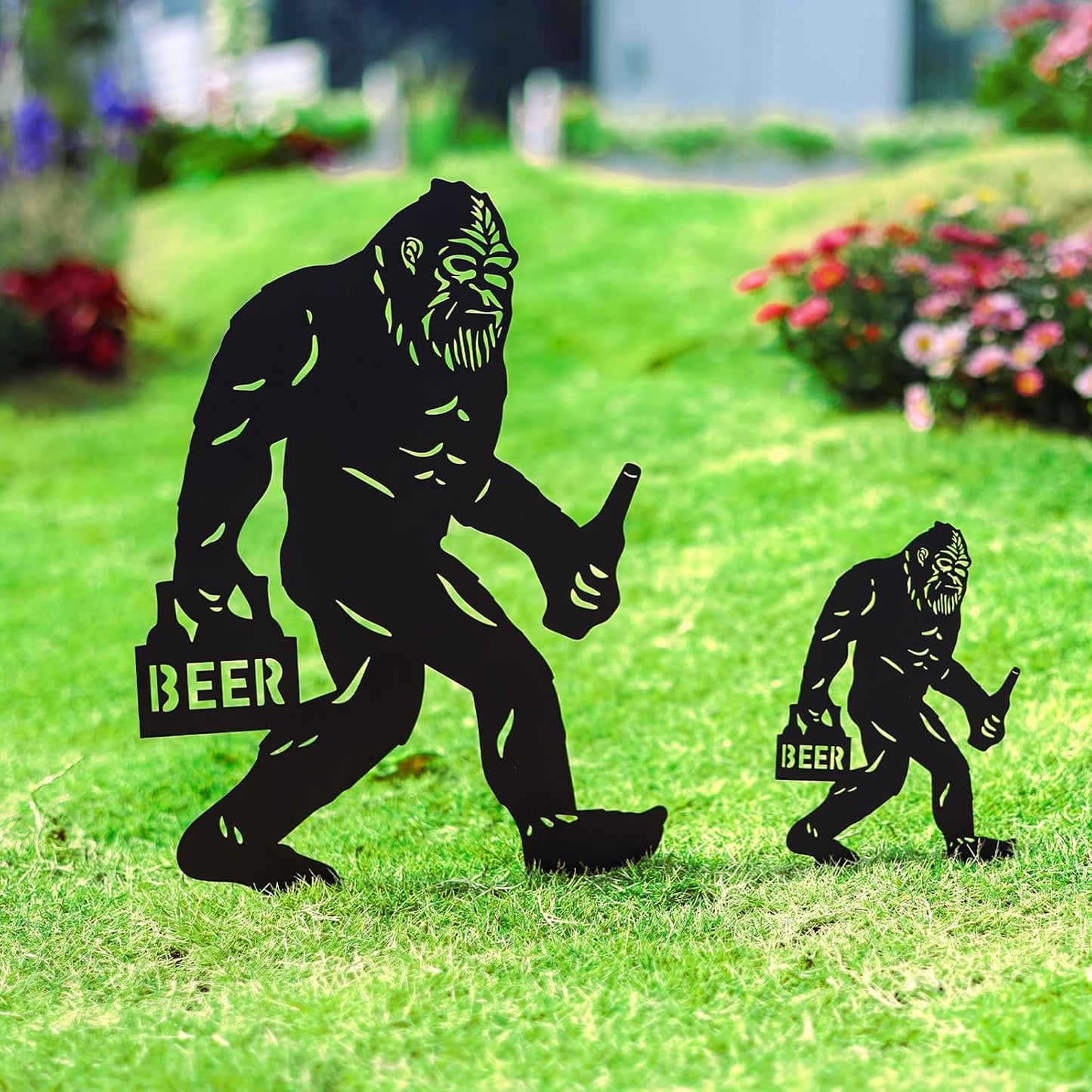 Estacas decorativas Bigfoot para jardín exterior