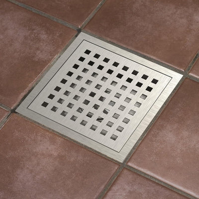 Drenaje ducha 6pulg níquel cepillado acero inox