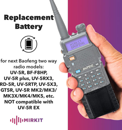 2 Baterías BL-5 3800 mAh comp UV-5R UV-5X3