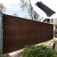 Malla privacidad cerca 5x12ft color marrón con bridas