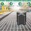 Rejilla FRP 24x24pulg antideslizante micromalla 3/4