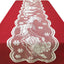 Camino mesa navidad encaje renos blanco 72pulg