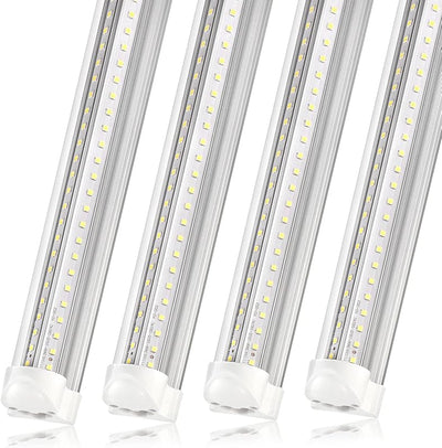 Luz LED tienda T8 40W 5000K forma V pack 4