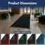 Alfombra entrada 3x10ft absorbente antiderrapante carbón