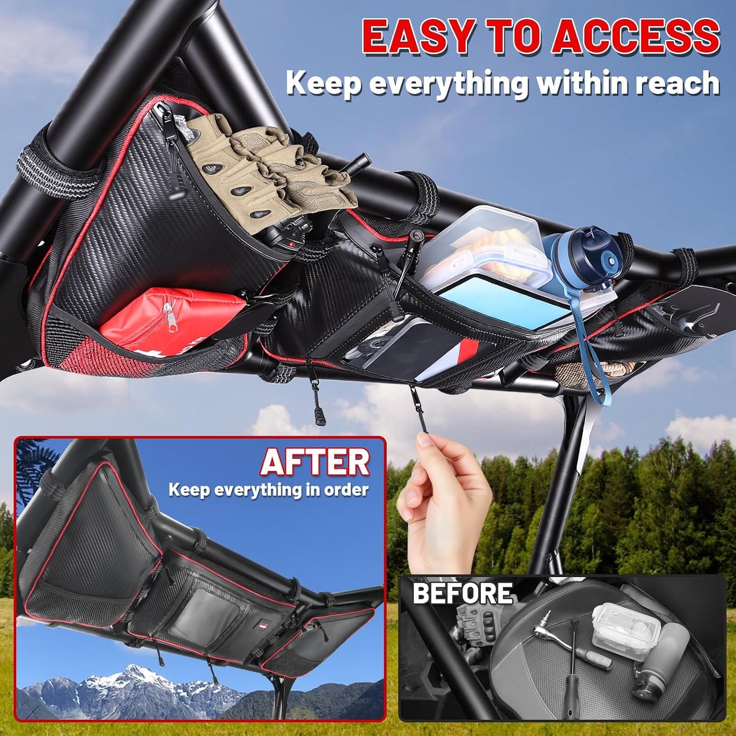 Bolsas techo UTV comp Polaris RZR XP 1000 2024 12L
