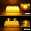 2 Luces Señal Giro Ámbar 31LED con Cables Repuesto Peterbilt