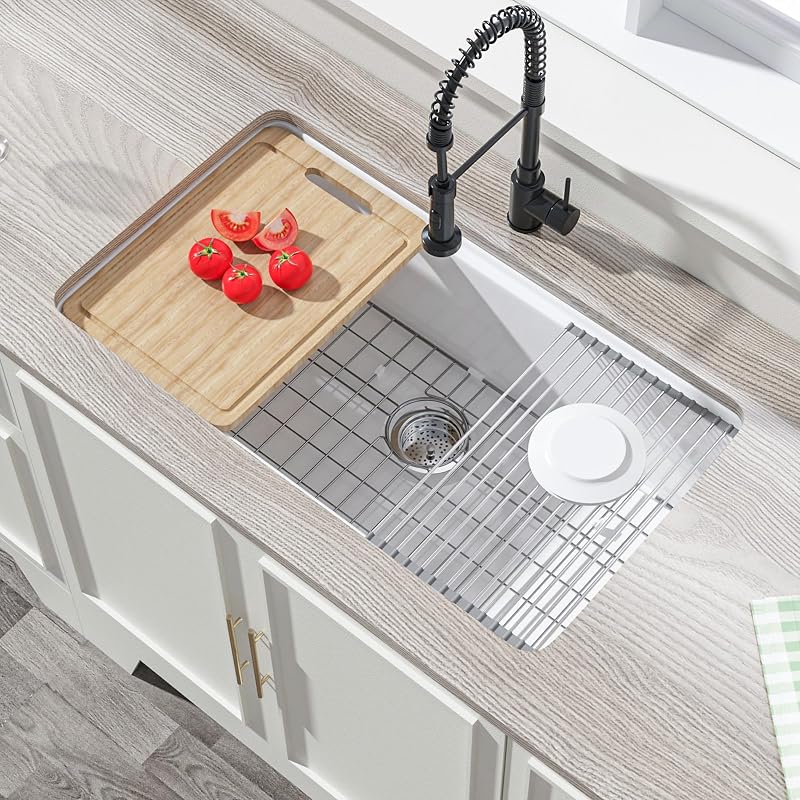 Fregadero cocina 33pulg arcilla refractaria