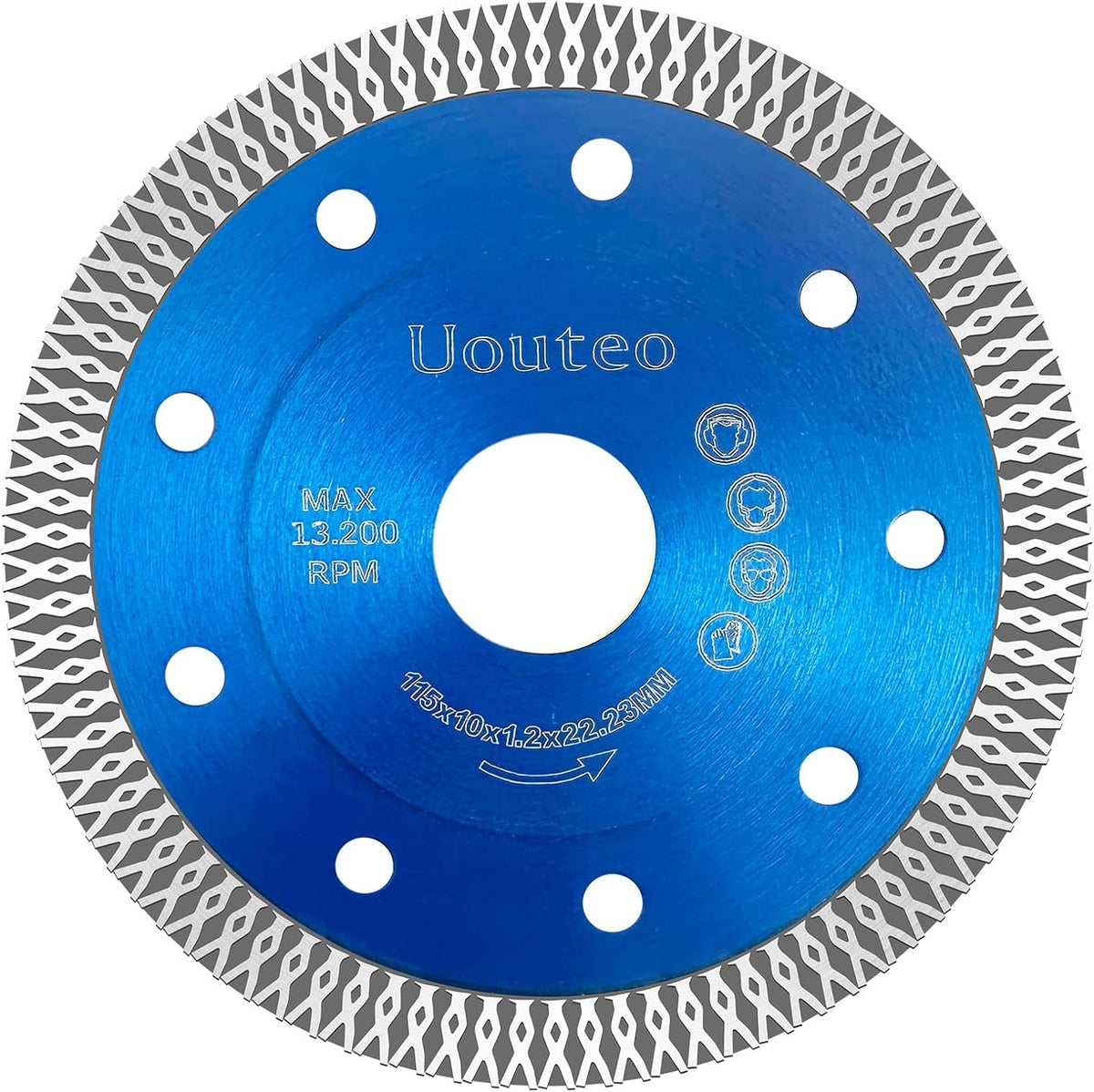 Hoja sierra diamante 4.5pulg para azulejos amoladora